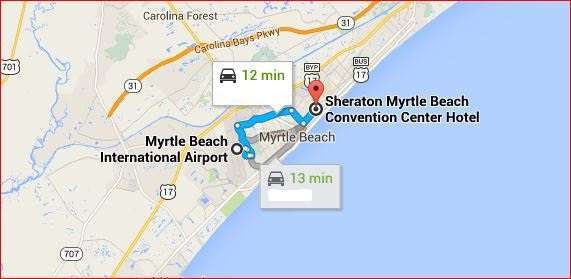 Sheraton Myrtle Beach, 2101 Oak St, Myrtle Beach, SC 29577